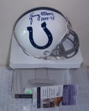 Lenny Moore Baltimore Colts Autographed Signed Mini Helmet w/ 1975 HOF Inscription JSA COA PSU