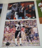 (2) Ravens NFL Football 8x10 Photos Pair Bryan Hall & Chykie Brown JSA COA