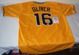 Al Oliver Autographed Signed Stitched Baseball Jersey Pirates MLB JSA COA