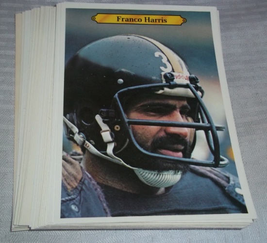 1980 Topps NFL Football Large Jumbo Card Complete Set Stars HOFers Payton Bradshaw Franco 30 Cards