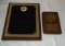 Two Vintage Personal Army Service Awards Plaques 1966 1986 w/ Medallions Rare 1/1 Military