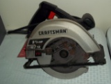 Sears Craftsman 7 1/4'' Circular Saw w/ Blade Working Power Tool 12 Amp 2 1/4 HP Gray Vintage?