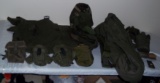 Vintage Military Issue Lot Hat Liner Belts Sleeping Bag Case First Aid Kit Pouches Korean Vietnam