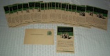 Vintage Tractor Advertising John Deere Trade Cards Watertown NY Dealer Postcard Washington Stamp