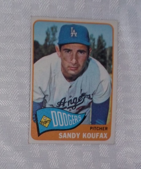 Vintage 1965 Topps MLB Baseball Card #300 Sandy Koufax Dodgers HOF High BV $$