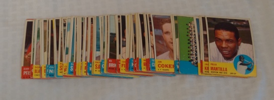 Vintage 1963 Topps Baseball 6th Series High Numbers Lot 70 Different Cards High BV $$ Stars Teams RC