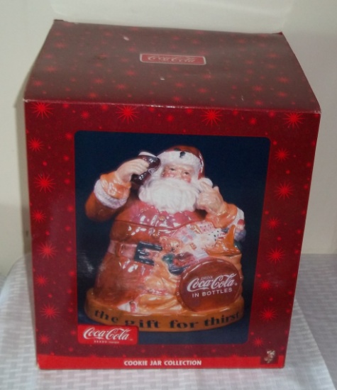 New MIB Coke Coca-Cola Santa Claus Cookie Jar Collection