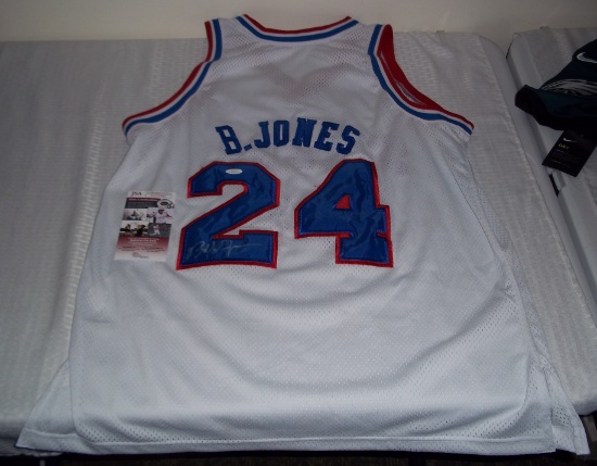 Bobby Jones Autographed Signed 76ers Custom NBA Basketball XL Jersey JSA COA