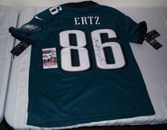 Zach Ertz Autographed Signed Official Nike NFL Football Eagles On Field Jersey L New Tags JSA COA