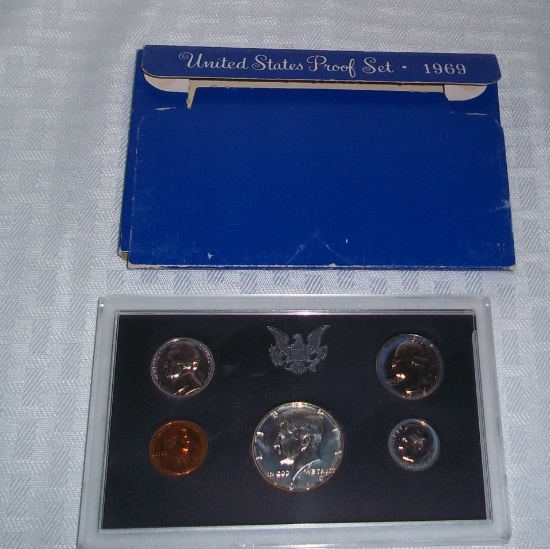 U.S. Mint Proof Coin Set Sealed 1969 Silver Investment