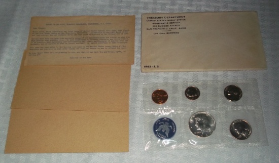 U.S. Mint Proof Coin Set Sealed 1965 Silver Investment