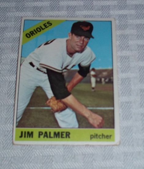 Key Vintage 1966 Topps Baseball Card #126 Jim Palmer Orioles Rookie Card RC HOF