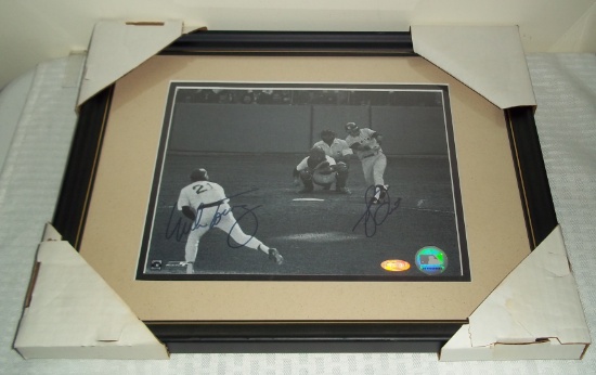 Dual Signed Autographed Framed Steiner COA Bucky Dent Mike Torrez 8x10 Photo Yankees MLB Baseball