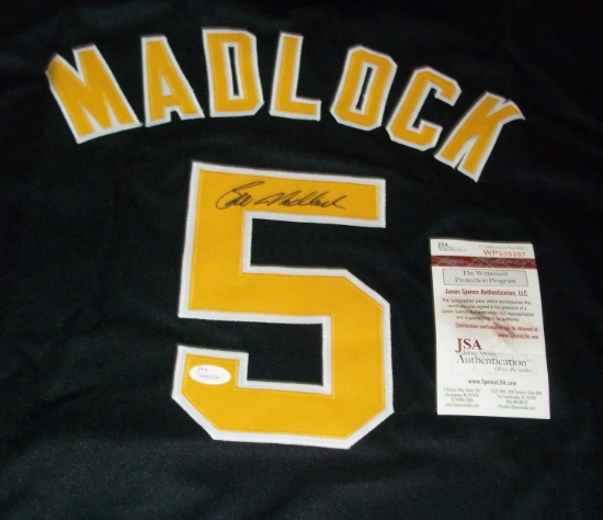 Bill Madlock Pirates MLB Baseball Signed Autographed Jersey JSA COA Stitched