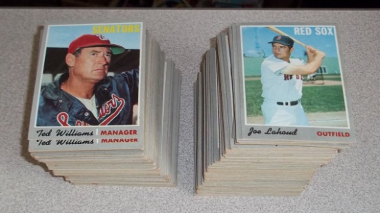 Vintage 1970 Topps MLB Baseball Card Lot 225+ Cards Stars Semi Leaders Williams HOF