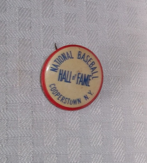 Vintage 1950s 1960s National Baseball Hall Of Fame Pin Cooperstown NY HOF