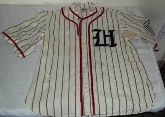 Vintage Ebbets Field Game Used Baseball Jersey Flannel Patch