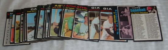 1971 Topps Baseball Card Lot 32 Cards Checklist