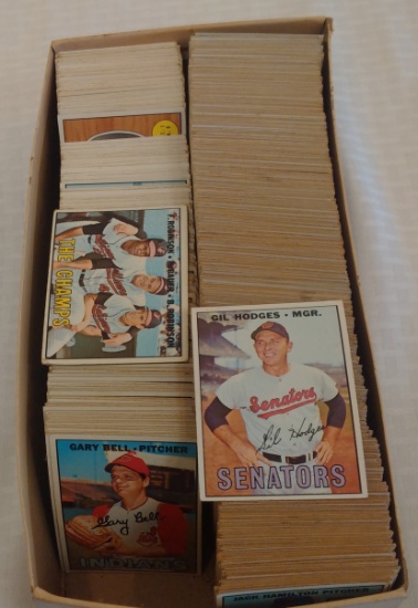 Vintage 1967 Topps MLB Baseball Card Lot 800+ Cards Stars Semi Rookies Teams Mid Grade Huge Value