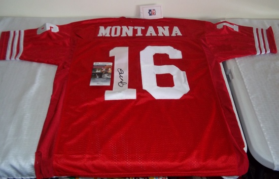 Joe Montana Autographed Signed 49ers NFL Football Jersey NWT JSA COA Mitchell Ness HOF 1989 Stitched