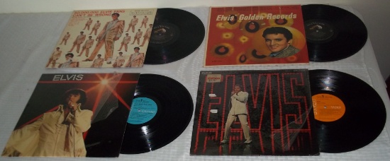4 Vintage 1960s 1970s Elvis Presley LP Records Vinyl Lot Gold TV Special Camden RCA Shrinkwrap