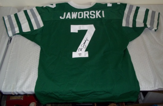 Ron Jaworski Autographed Stitched Jersey NFL Eagles Football PSA COA Mesh No Logos Custom