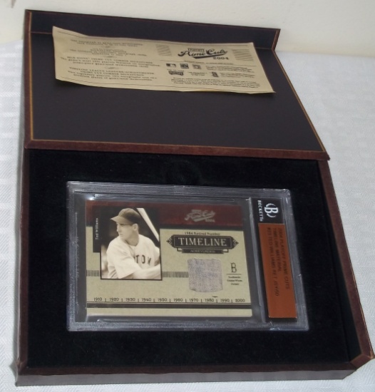 2005 Playoff Prime Cuts Timeline GU Jersey Card Ted Williams Red Sox BGS Beckett Slabbed 48/50 HOF