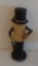 Vintage Cast Iron Mr Peanut Mascot Figure Repro