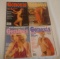 4 Vintage Genesis Adult Magazine Lot 1980s Sexy Nudity 18+ Adults Only