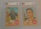 2 Vintage 1968 Topps Baseball Beckett GRADED Lot Manny Sanguillen & Ray Culp 5 & 7 EX NRMT