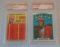 Vintage Topps Baseball Card Lot Bob Gibson Cardinals HOF 1969 Checklist & 1972