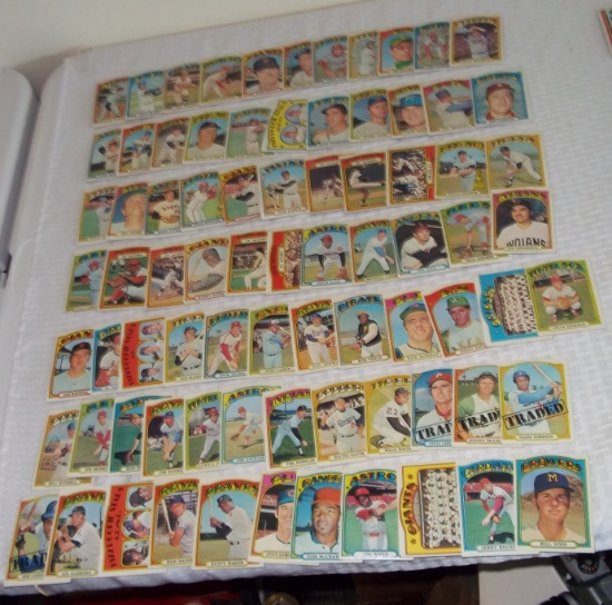 79 Different Vintage 1972 Topps Baseball Card Lot All HIGH Numbers Stars Carlton Carew Cey RC Frank