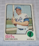 Vintage 1973 Topps Baseball Really Nice Sharp Card #305 Willie Mays Mets HOF