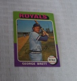 Vintage 1975 Topps Baseball Card #228 George Brett Rookie RC Royals HOF Solid Grade