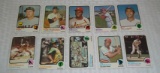 10 Vintage 1973 Topps Baseball Star Card Lot HOFers Robinson Brooks Reggie Gibson Fisk Yaz Ruth