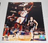 Larry Johnson Signed Autographed 8x10 Photo Knicks NBA Basketball SCG COA Sticker