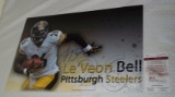 LeVeon Bell Autographed Custom 14x20 NFL Football Photo Signed JSA COA Steelers Jets