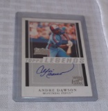 2003 Topps Legends Expos Andre Dawson Autographed Signed Insert Card Certified