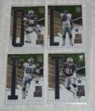 2017 Elite NFL Football 4 Card Lot Inserts Cowboys Ezekiel Elliott Zeke RB