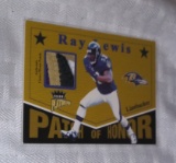 2003 Fleer Platinum 4 Color Patch Insert Ray Lewis NFL Football Card #'d Ravens HOF