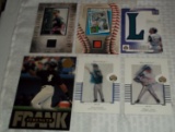6 Jumbo Baseball Card Lot Jersey 2 Color Chipper Gooden Thomas