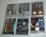 6 Andre Johnson Texans NFL Football Relic GU Game Used Jersey Card Lot
