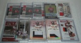 10 Tampa Bay Buccaneers NFL Football Autographed Patch Relic Jersey #'d Insert Card Lot Gaines Adams