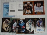 10 NFL Football Insert 2013 2014 Autographed Relic Card Lot