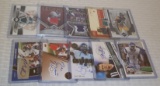 10 Autographed Jersey GU Football Insert Cards Lot NFL Rookie RC