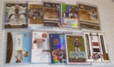 10 NFL Football Autographed Ball Relic Jersey #'d Insert Card Lot RC