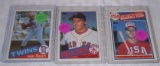 Key Vintage 1985 Topps Baseball Rookie Card Lot Kirby Puckett Mark McGwire Roger Clemens