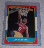 1986-87 Fleer NBA Basketball #31 Dr J Julius Erving 76ers HOF Key Vintage Nice Condition
