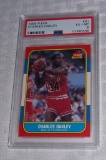 1986-87 Fleer NBA Basketball #81 Charles Oakley Bulls RC PSA GRADED 6 EX-MT Rookie