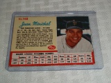 Vintage 1962 Post Cereal Baseball Card Handcut Nice Juan Marichal Giants HOF